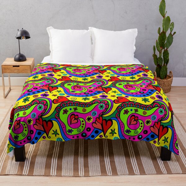 Item preview, Funky Hearts All-Over Design designed and sold by Jandsgraphics.