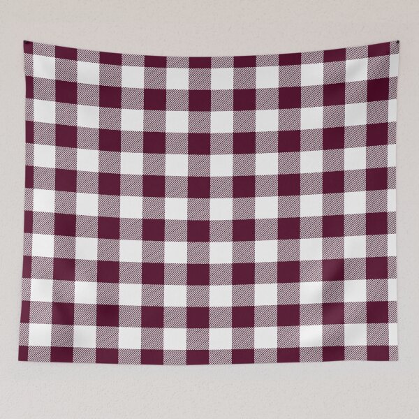 Item preview, Gingham Bordeaux designed and sold by miavaldez.