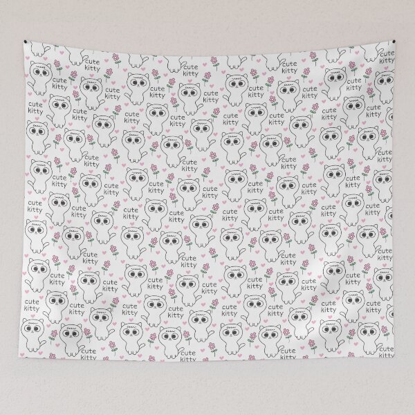 Item preview, Cute and Funny Kitty All-Over Design designed and sold by Jandsgraphics.