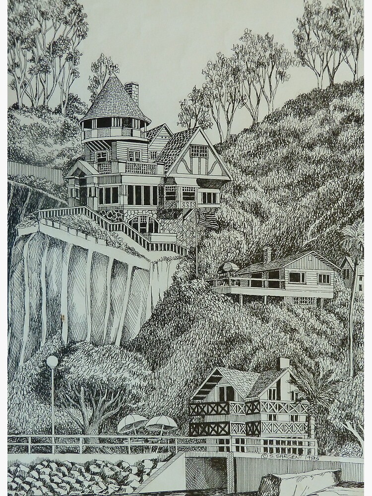 "Holly Hill House in Avalon" Poster by SallySargent Redbubble