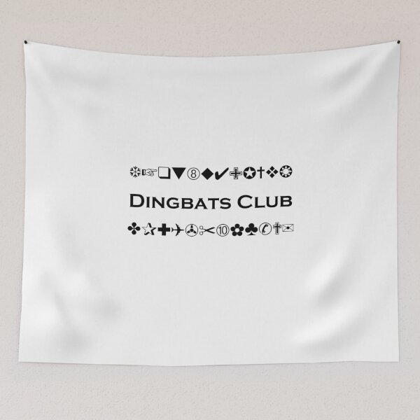 Item preview, Dingbats Club Symbols for Computer Geeks Light-Monotone designed and sold by TinyStarAmerica.