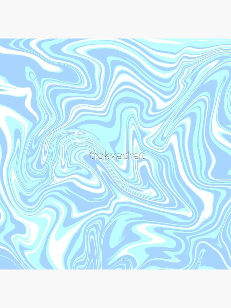 Pale Blue Abstract Swirl by tiokvadrat