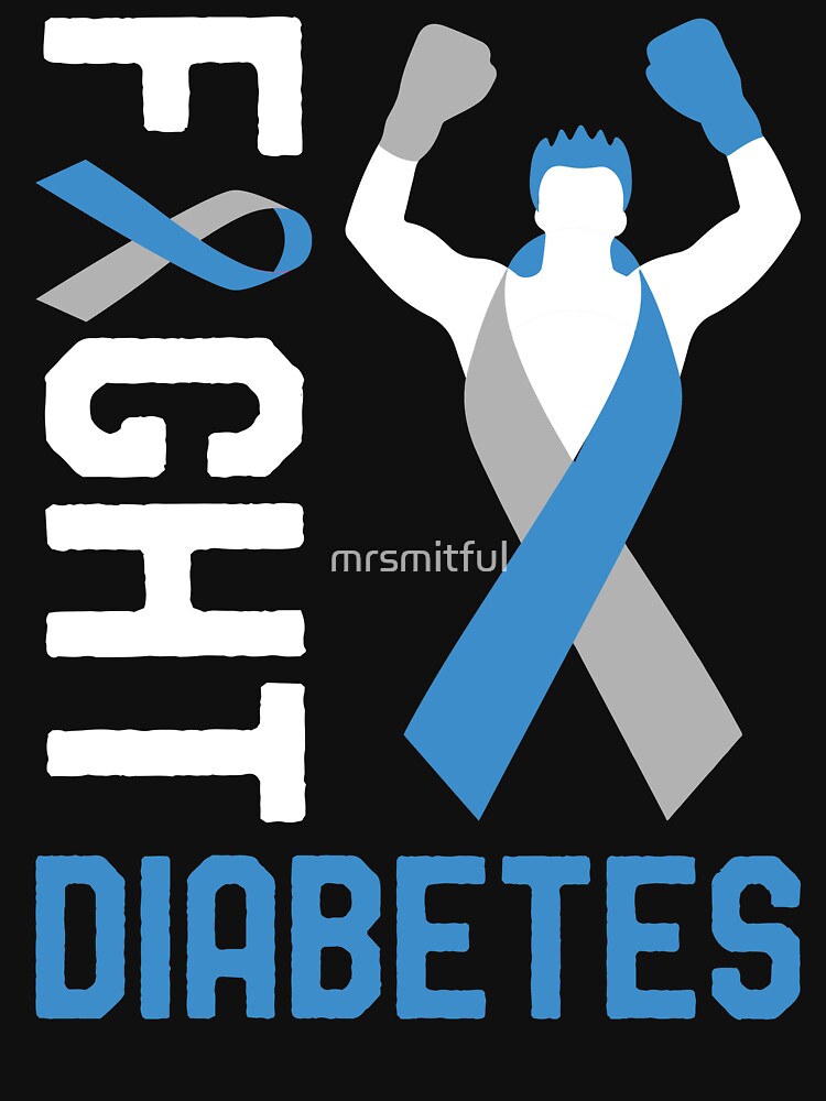 "Fight T1D Diabetes Type 1 Diabetes Awareness Month Fighter" Tshirt