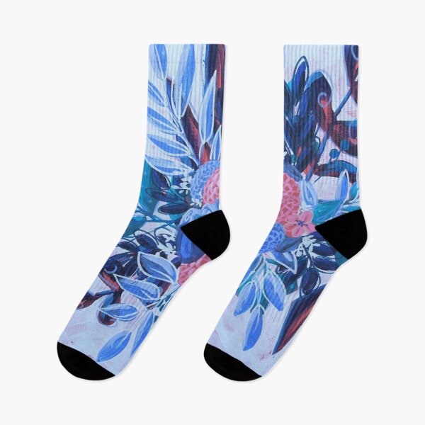 Item preview, blue and pink flowers designed and sold by Rachelkambeitz.