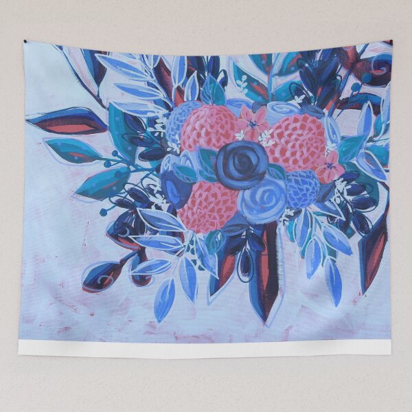 Item preview, blue and pink flowers designed and sold by Rachelkambeitz.