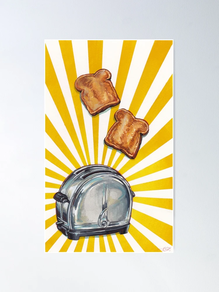 絵画 the toaster graphic art fposter,medium,wall_texture,
