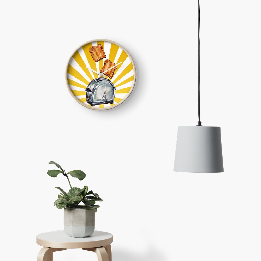 Toast and Toaster Clock