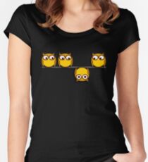 Camiseta entallada de cuello ancho Una perspectiva completamente nueva para el búho