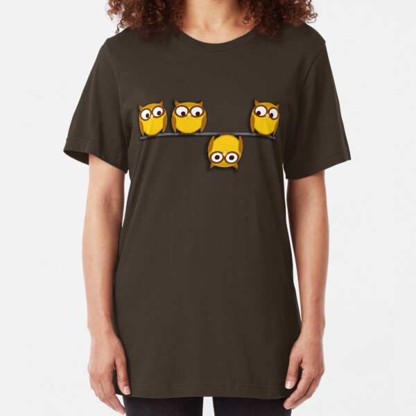 A whole new perspective for the owl Slim Fit T-Shirt