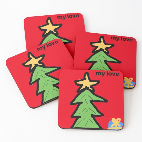 Item preview, merry christmas my love designed and sold by Cofffeecoasters.