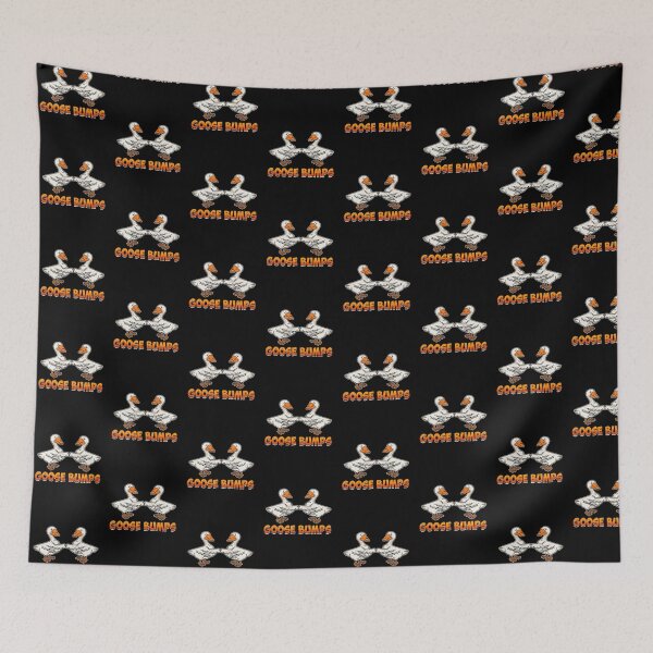 Item preview, Cute & Funny Goose Bumps Goosebumps Animal Pun Tile Pattern designed and sold by perfectpresents.