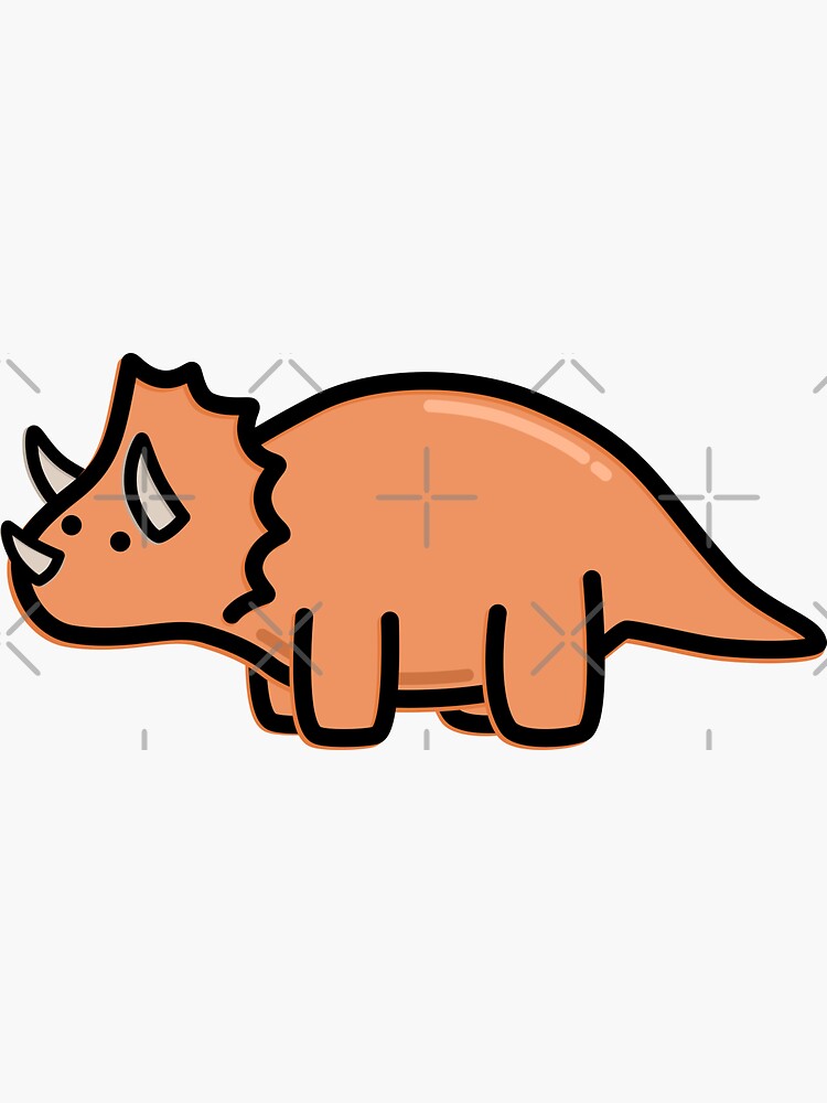 Cute Dino Sticker for Sale by happyfruits