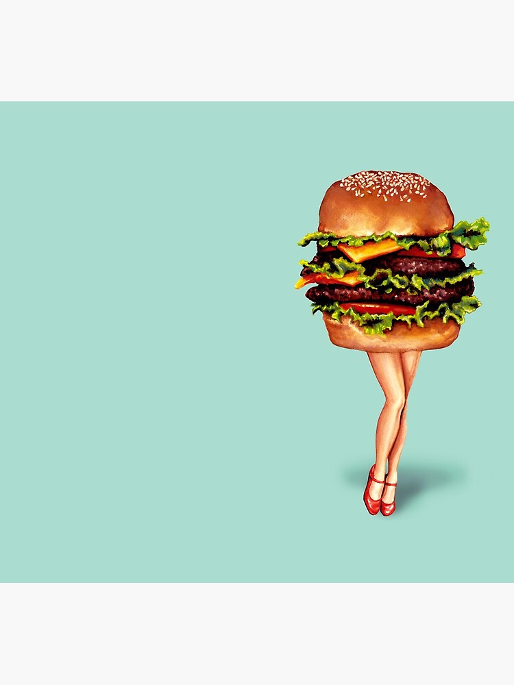 "Stacked" - Cheeseburger Girl by KellyGilleran