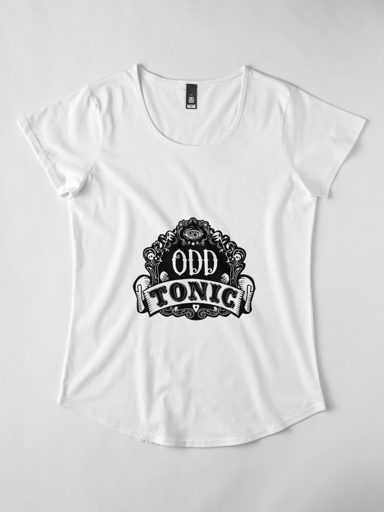 Alternate view of Odd Tonic Official Logo NON-BLACK Merch Premium Scoop T-Shirt