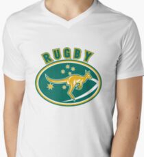 Rugby Wallabies Australia Men's V-Neck T-Shirt