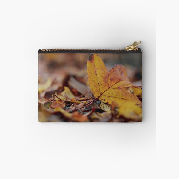 Item preview, Orange leaf fallen on the ground - autumn macro designed and sold by macroviewpoint.