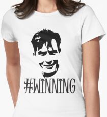 Charlie Sheen Is Winning Women's Fitted T-Shirt