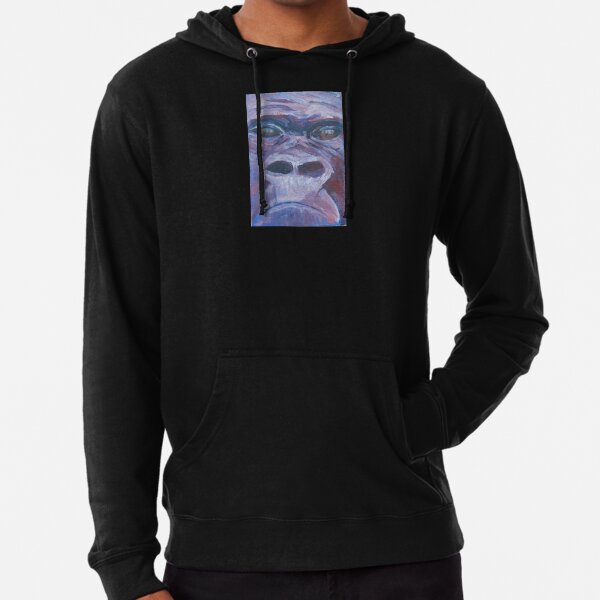 Eye to Eye with a Gorilla Lightweight Hoodie