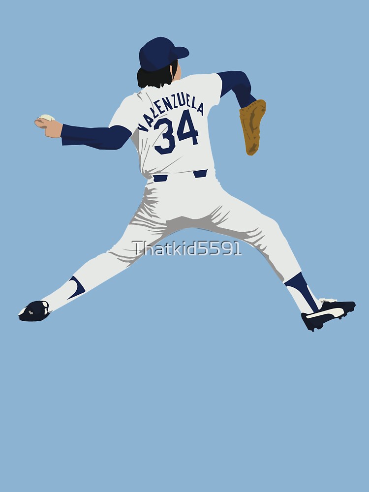 Fernando Valenzuela Print Baseball Artwork Fan Art 