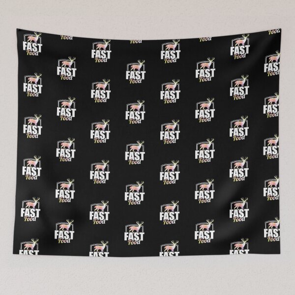 Item preview, Cute & Funny Fast Food Buck Hunting Deer Hunter Tile Pattern designed and sold by perfectpresents.
