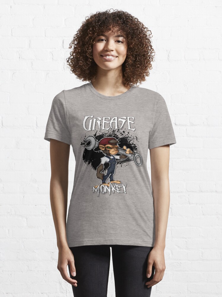Grease Monkey Shirt Design Essential T Shirt for Sale by Petrus Tanase Redbubble