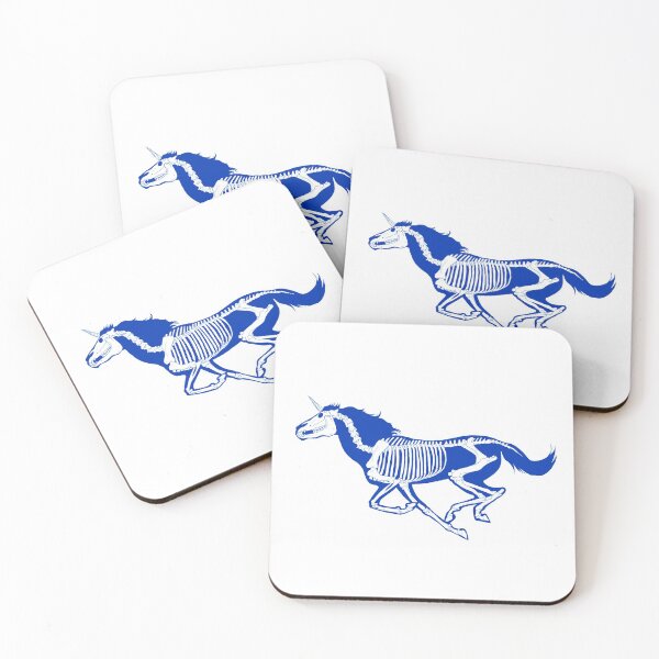 Item preview, Xray Unicorn Skeleton Blue/Transparent designed and sold by LuxeHurricane.