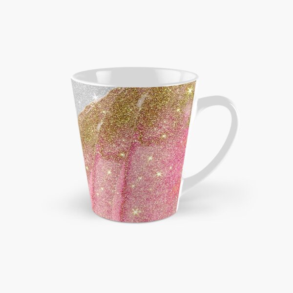 Item preview, Girly Sparkly Pink and Gold Faux Glitter on White  designed and sold by Blkstrawberry.