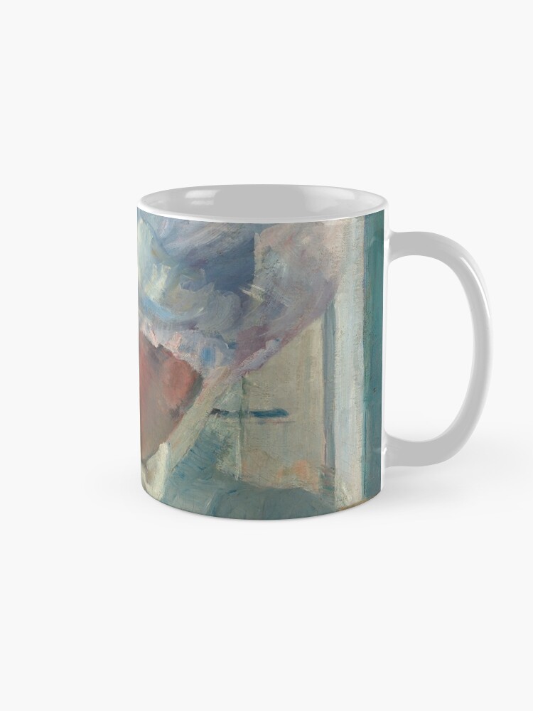 Alternate view of Young Girl at a Window With Dog Oil Painting by Mary Stevenson Cassatt Mug