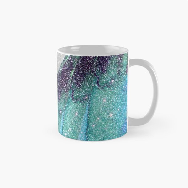Aperçu de l'œuvre Girly Sparkly Teal, Blue, and Black Faux Glitter créée et vendue par Blkstrawberry.