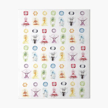 Little Chakra Sprites Art Board Print