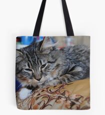 Emma Examining the Bed Tote Bag