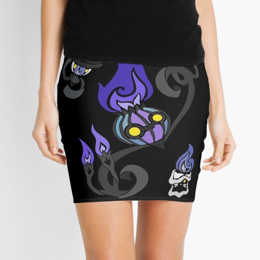 Flames of the Forgotten - Chandelure, Lampent and Litwick Mini Skirt