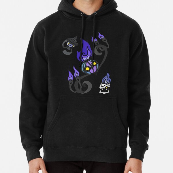 Flames of the Forgotten - Chandelure, Lampent and Litwick Pullover Hoodie