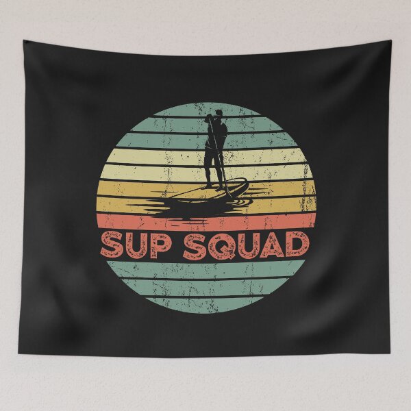 Item preview, SUP Squad - Stand Up Paddling retro vintage designed and sold by ohrshirt.
