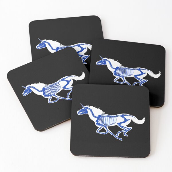 Item preview, Xray Unicorn Skeleton White/Blue/Black designed and sold by LuxeHurricane.