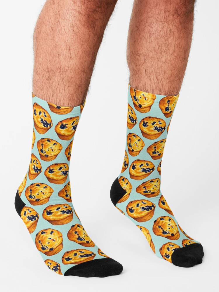 Alternate view of Blueberry Muffin Pattern Socks