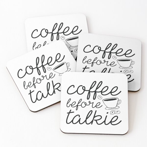 Item preview, Coffee Before Talkie designed and sold by LuckyFoxDesigns.