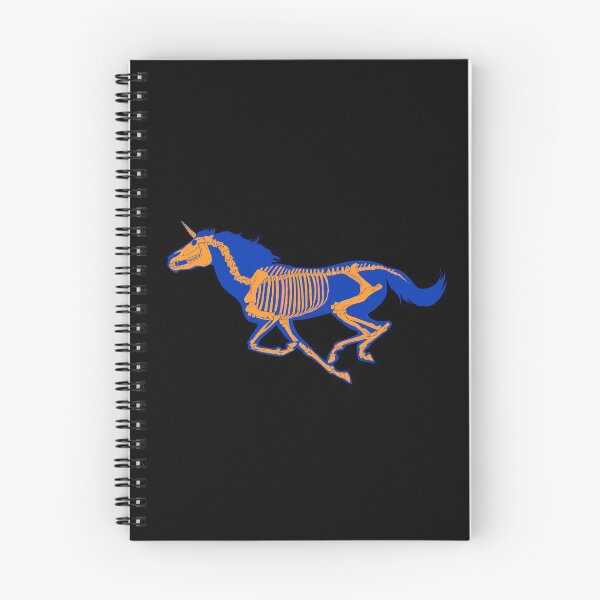 Item preview, Xray Unicorn Skeleton Blue/Orange/Black designed and sold by LuxeHurricane.