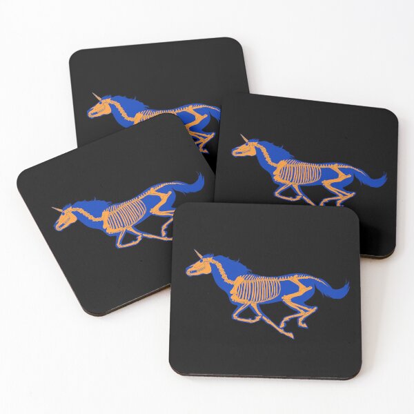 Item preview, Xray Unicorn Skeleton Blue/Orange/Black designed and sold by LuxeHurricane.