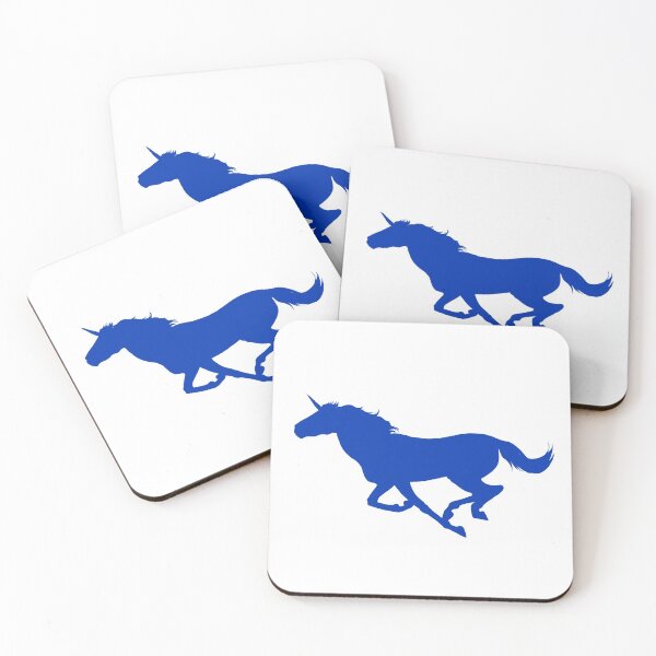 Item preview, Blue Unicorn Silhouette designed and sold by LuxeHurricane.
