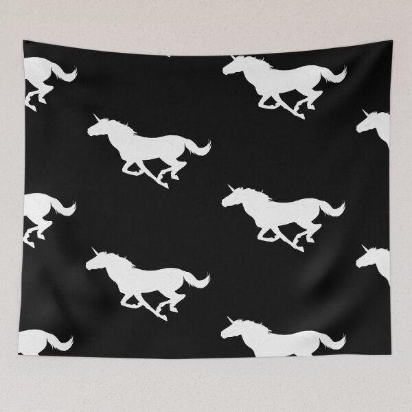 Item preview, White Unicorn Silhouette designed and sold by LuxeHurricane.