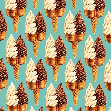 Artwork thumbnail, Twin Cone Pattern - Teal by Kelly Gilleran