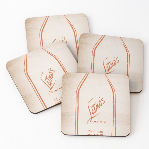 Item preview, Latno's Dairy Bottle On Vintage Background designed and sold by Bug & Brush.