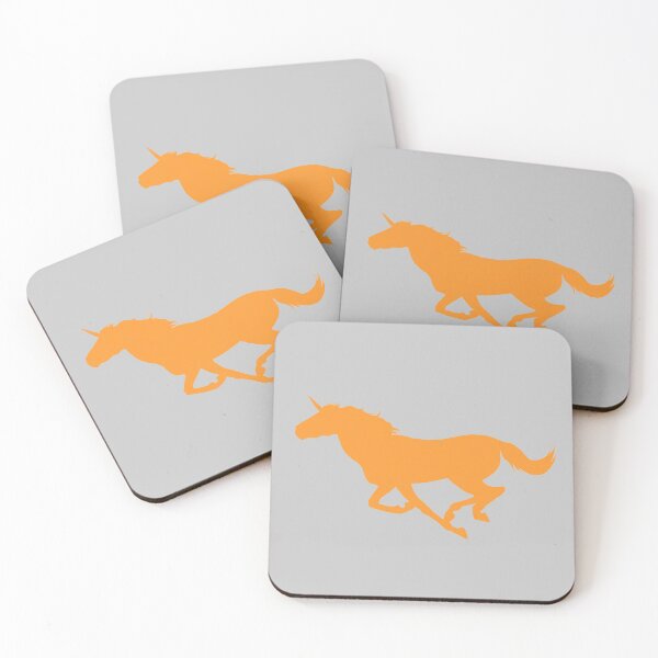 Item preview, Orange Unicorn Silhouette designed and sold by LuxeHurricane.