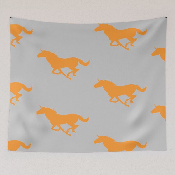 Item preview, Orange Unicorn Silhouette designed and sold by LuxeHurricane.