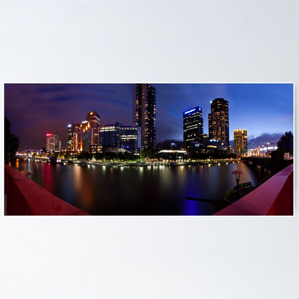 Item preview, Melbourne City Southbank, Victoria, Australia - Sunset/Night  designed and sold by BenCad.