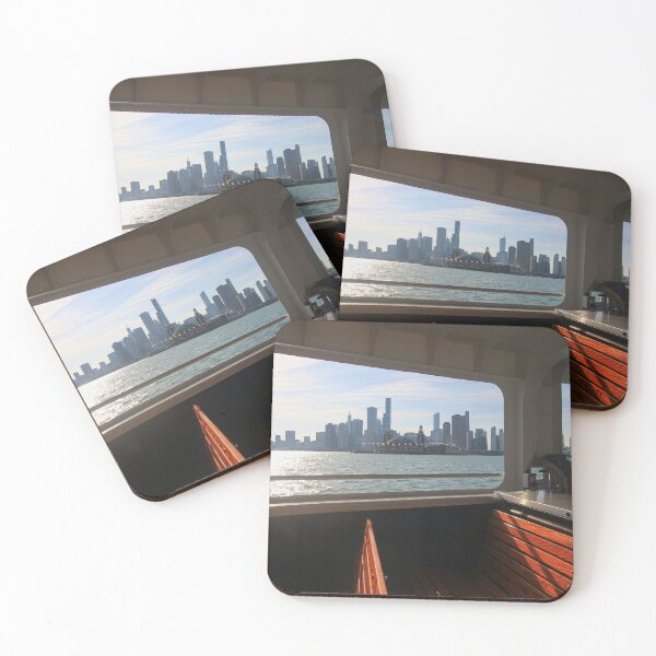 Item preview, Chicago Skyline Through Water Taxi Window designed and sold by Gary Horner.