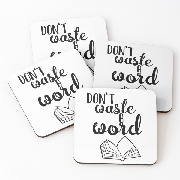 Item preview, Don't Waste a Word designed and sold by TheWriteShoppe.