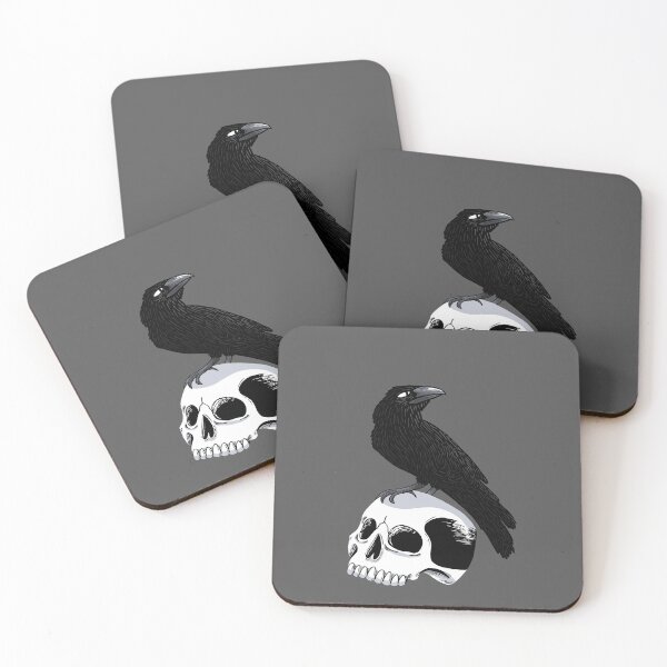 Item preview, Raven and skull, Quoth the Raven designed and sold by IsabelleWoody.