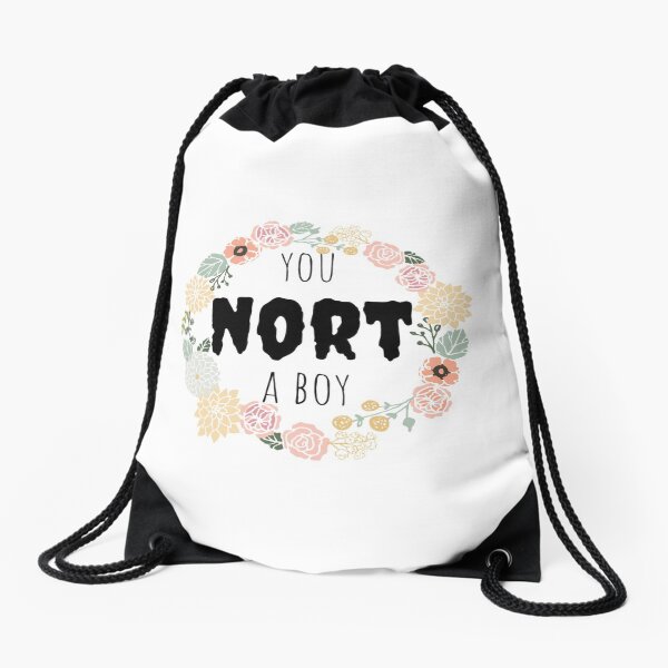 nort a boy Drawstring Bag